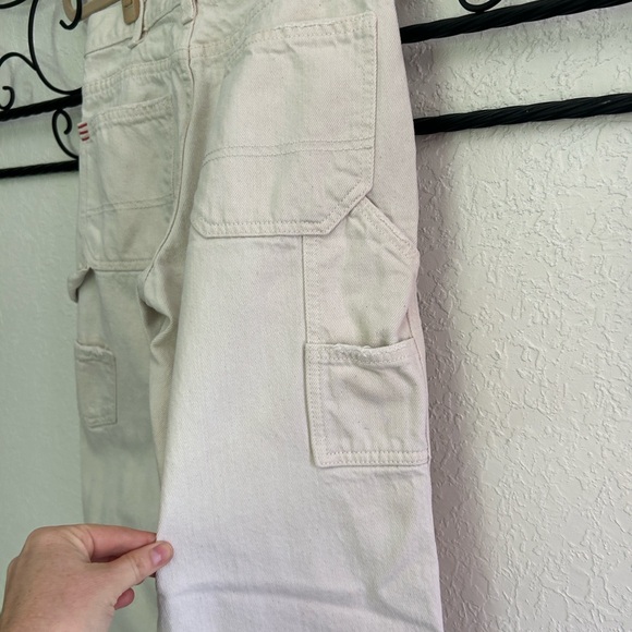 Urban Outfitters BDG Women's Straight Leg Utility Jean in Cream | Size 24 - Picture 6 of 11